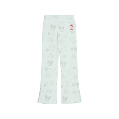 Hello Kitty and Friends x PUMA Kids Ribbed Flared Leggings (Peaceful Blue)