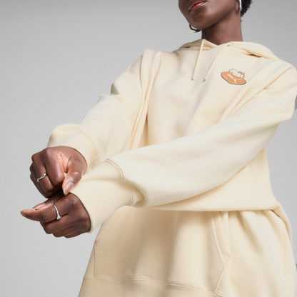 Hello Kitty x PUMA Graphic Oversized Hoodie (Alpine Snow)