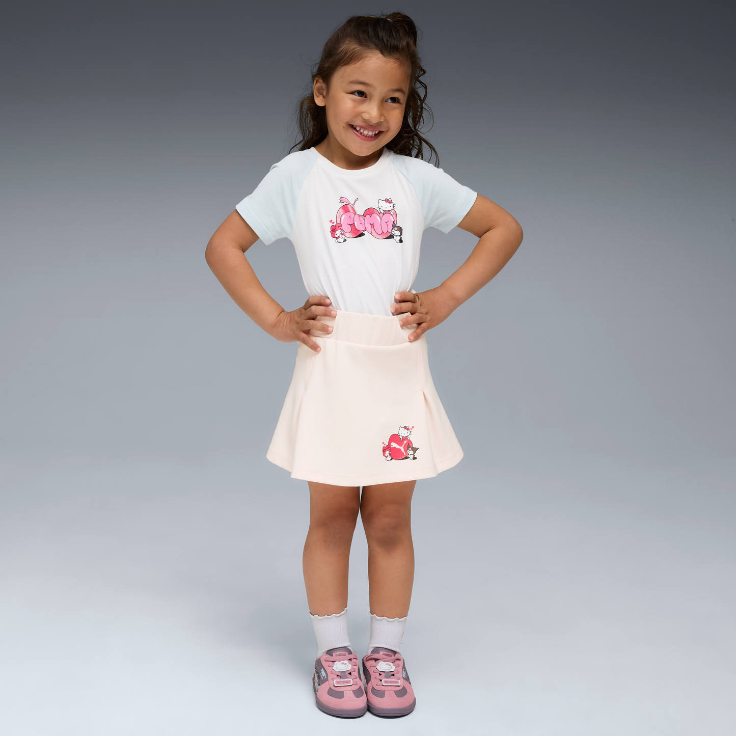 Hello Kitty and Friends x PUMA Kids Slim Graphic Tee (White)