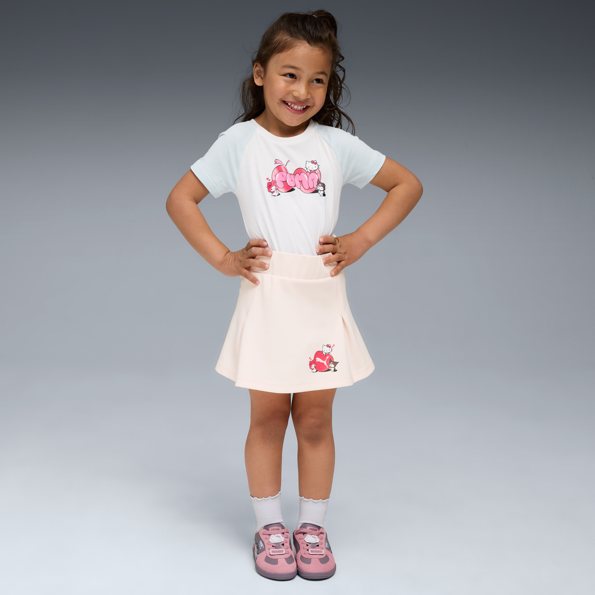 Hello Kitty and Friends x PUMA Kids Slim Graphic Tee (White)
