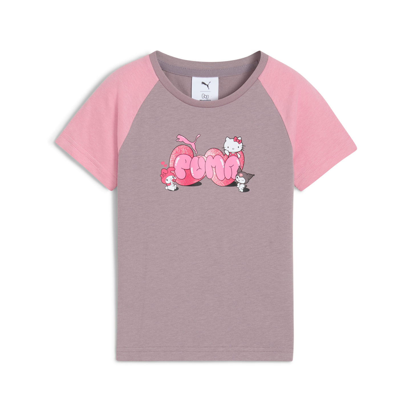 Hello Kitty and Friends x PUMA Kids Slim Graphic Tee (Plum Jam)