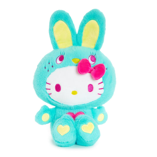 Hello Kitty 11" Green Plush (Colorful Bunny Series)