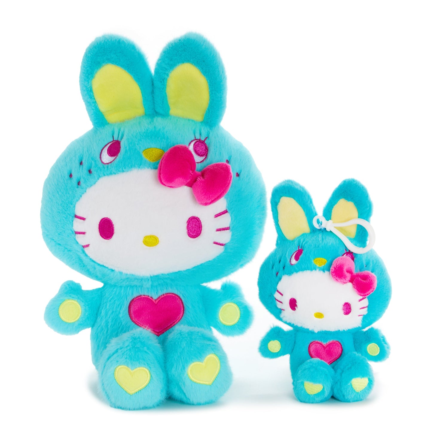 Hello Kitty 11" Green Plush (Colorful Bunny Series)