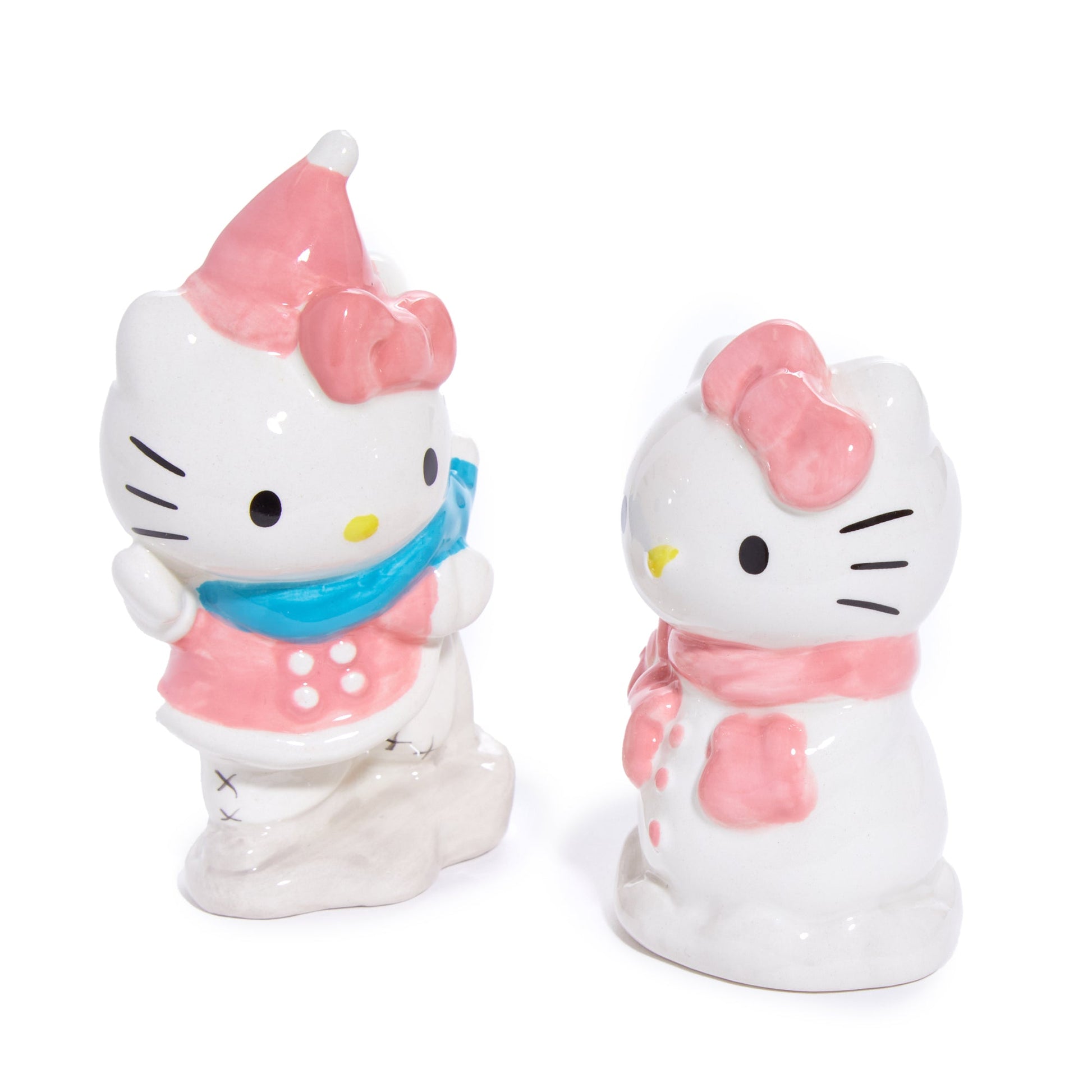 Hello Kitty Ceramic Holiday Salt & Pepper Set (Snow Play)