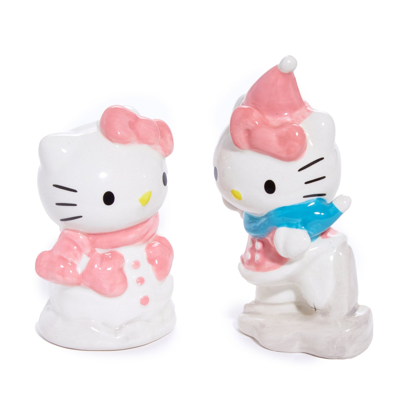 Hello Kitty Ceramic Holiday Salt & Pepper Set (Snow Play)