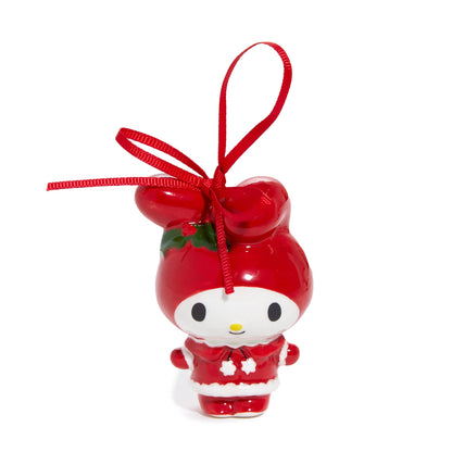 Hello Kitty and My Melody 2-pc Holiday Ceramic Ornament Set (Santa Suit)