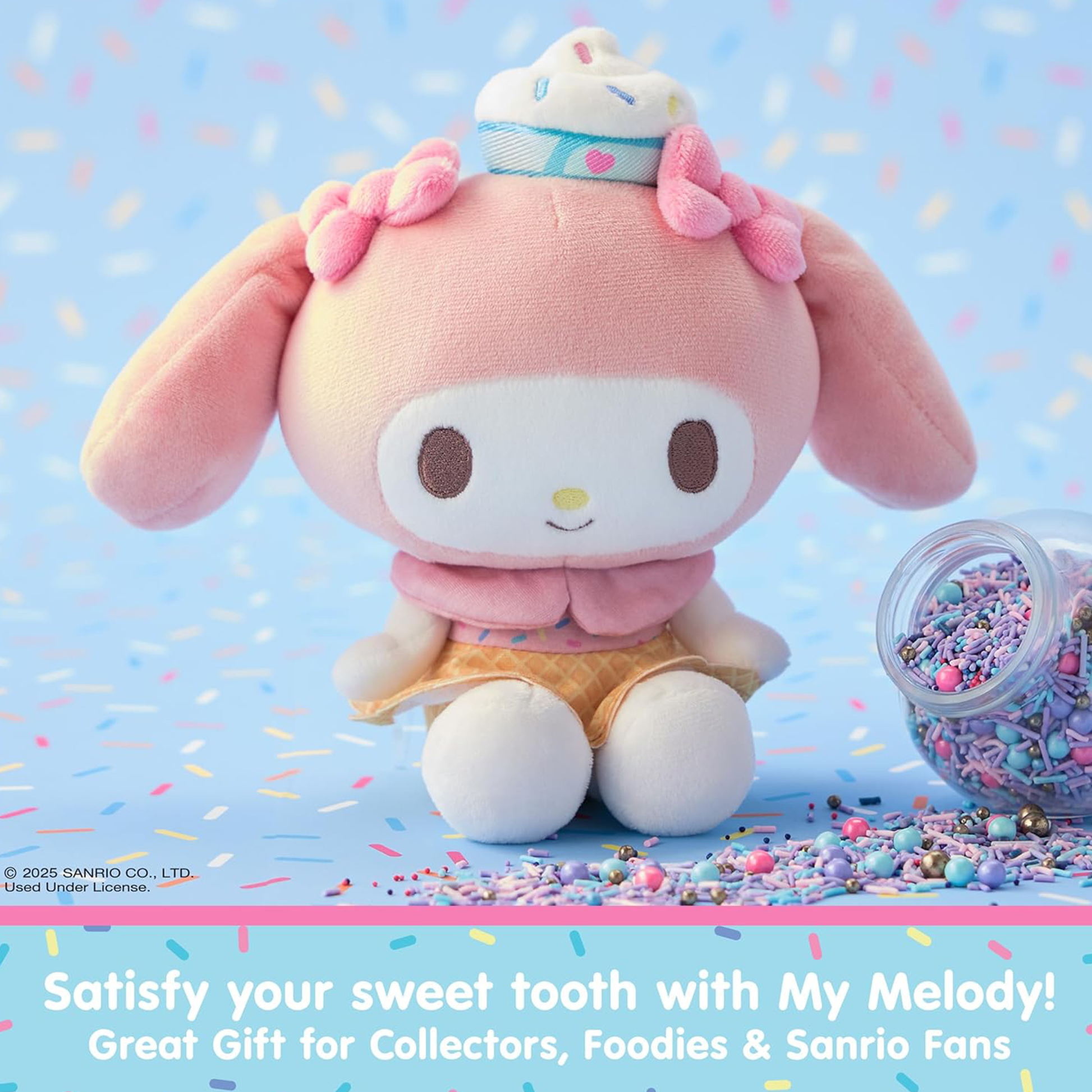My Melody x GUND 6" Ice Cream Mascot Plush