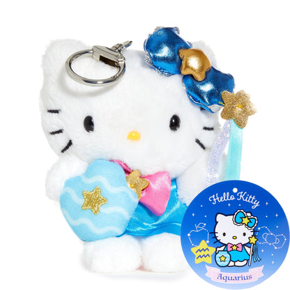 Hello Kitty Aquarius Plush Keychain Mascot (Zodiac Series)