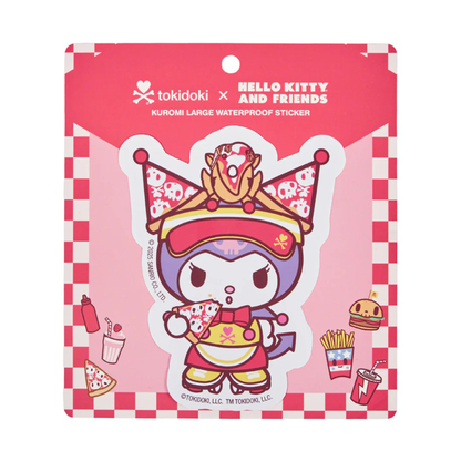 Kuromi x Tokidoki Large Sticker (Fast Food)