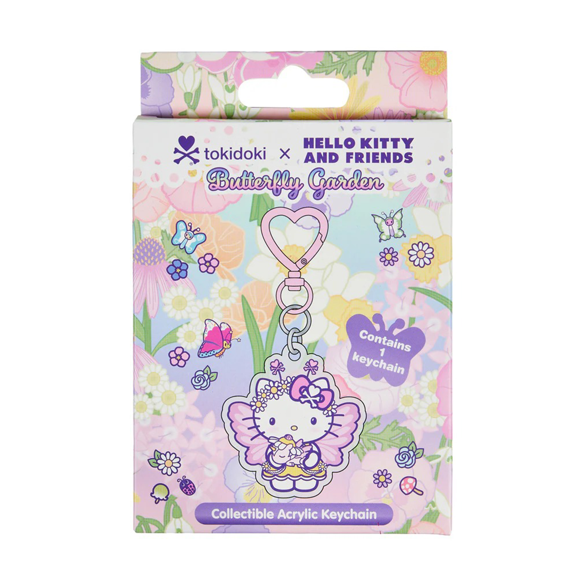 Hello Kitty and Friends x Tokidoki Acrylic Keychain Blind Box (Butterfly Garden)