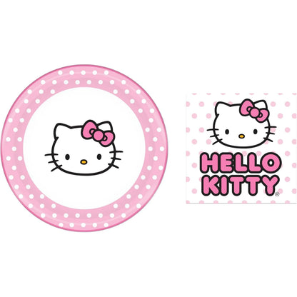 Hello Kitty Paper Napkin & Plate 32-pc Party Pack (Pink Dots)