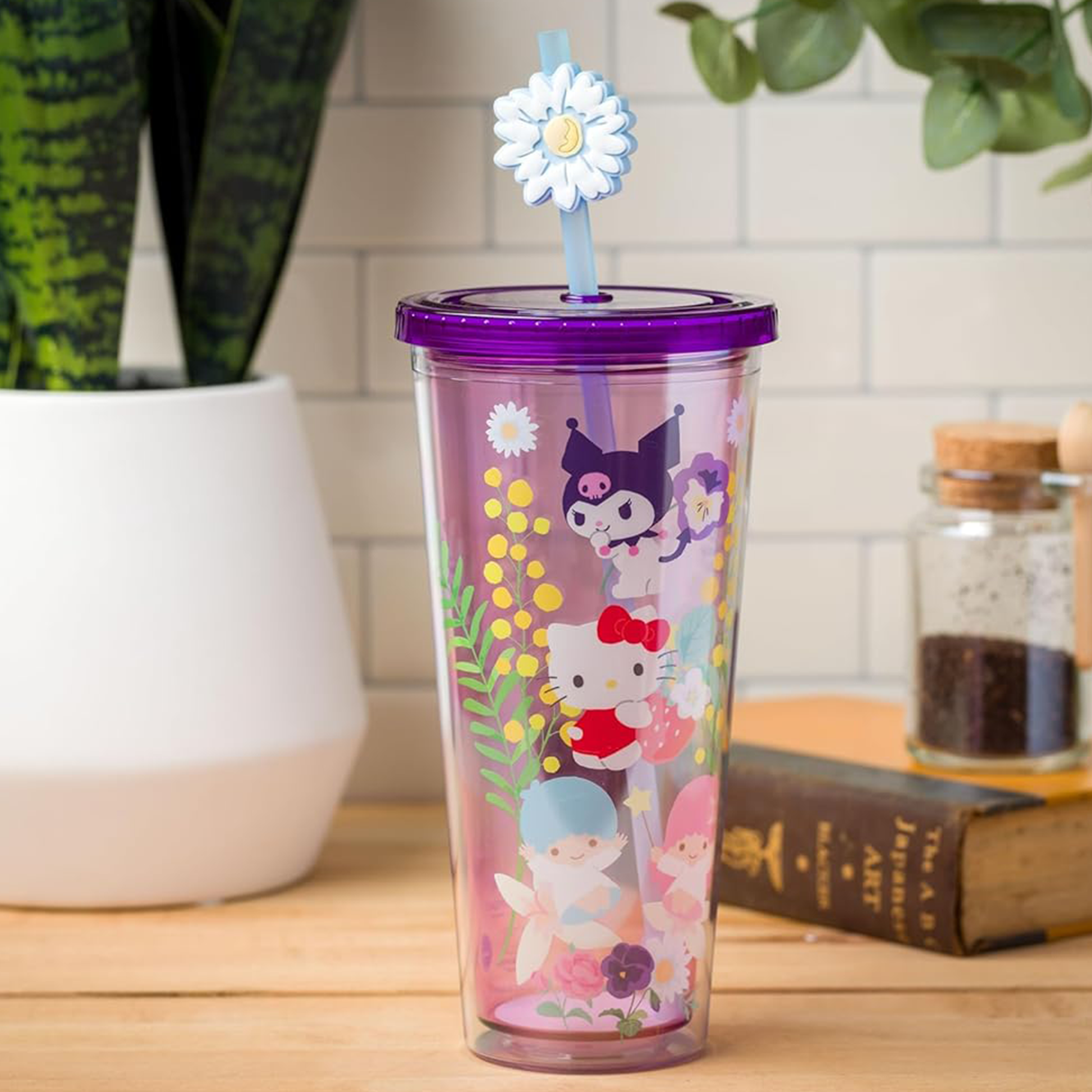Hello Kitty and Friends 24oz Floral Travel Tumbler