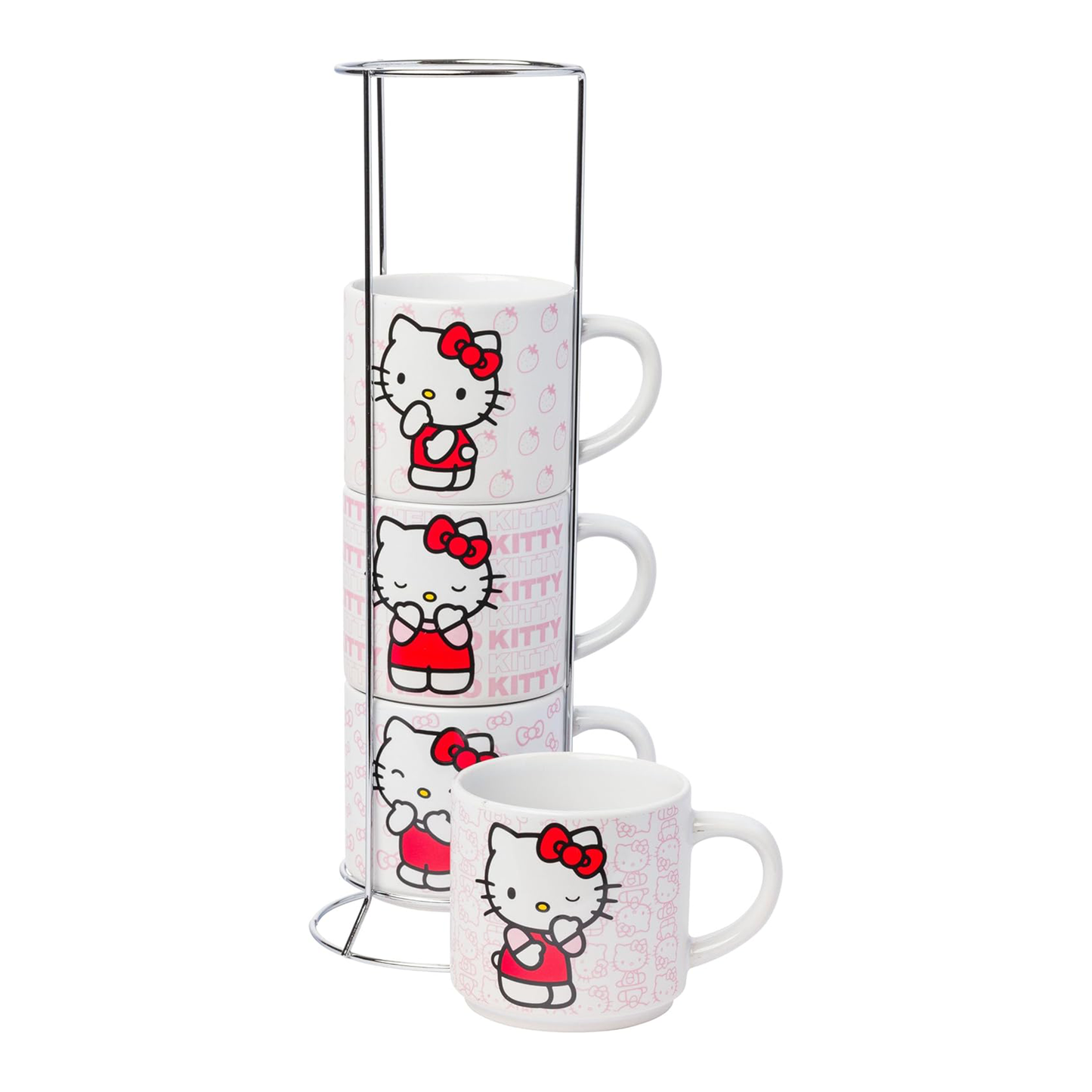 Hello Kitty Expressions 5-Piece Ceramic Mug Stack