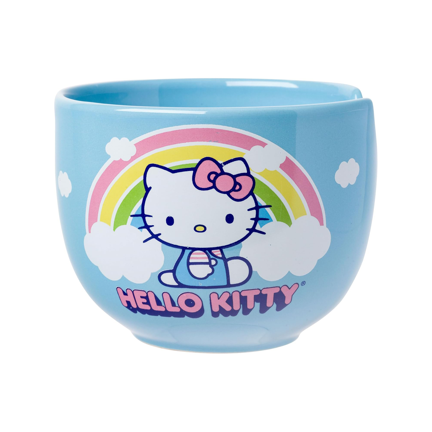 Hello Kitty Ceramic Ramen Bowl and Chopstick Set (Rainbow)