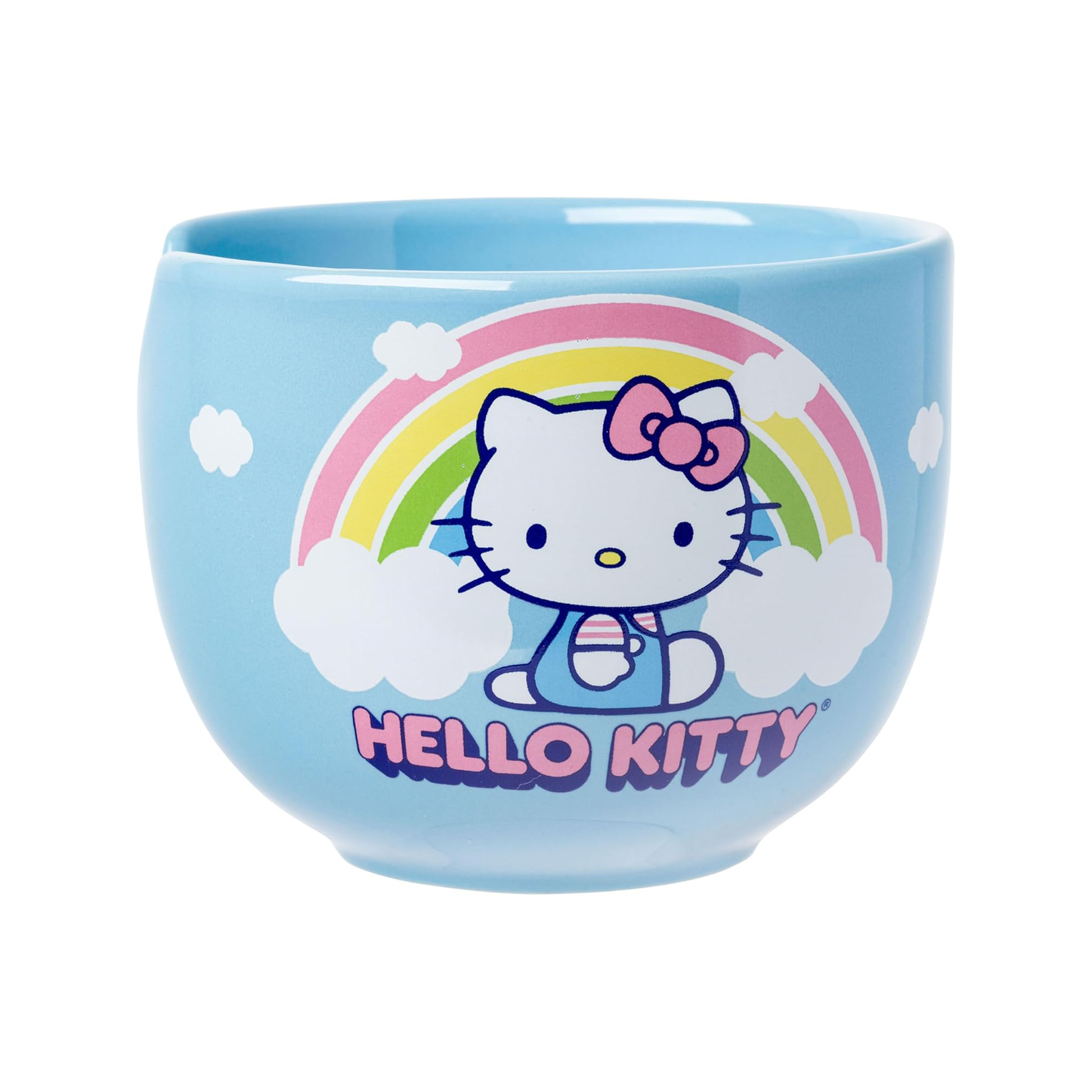 Hello Kitty Ceramic Ramen Bowl and Chopstick Set (Rainbow)