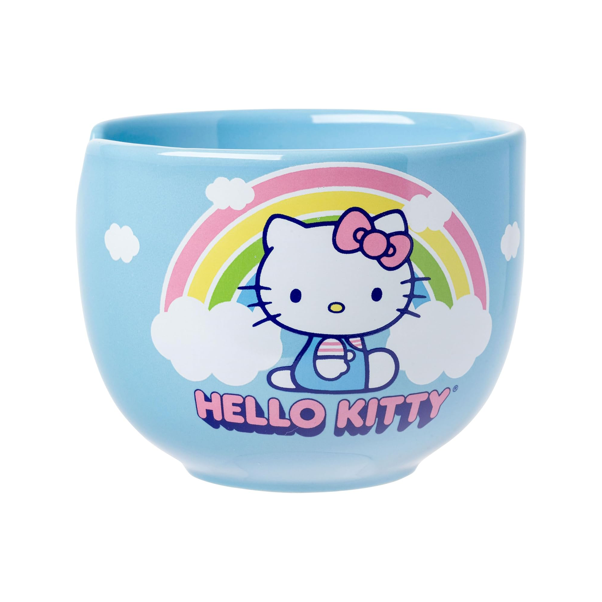 Hello Kitty Ceramic Ramen Bowl and Chopstick Set (Rainbow)