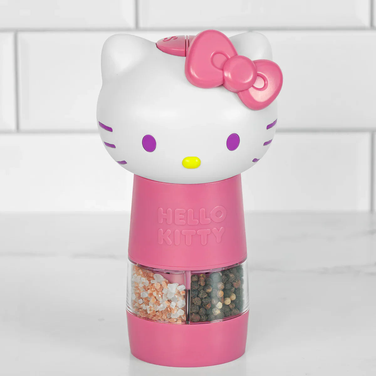 Hello Kitty One-Touch Salt & Pepper Grinder