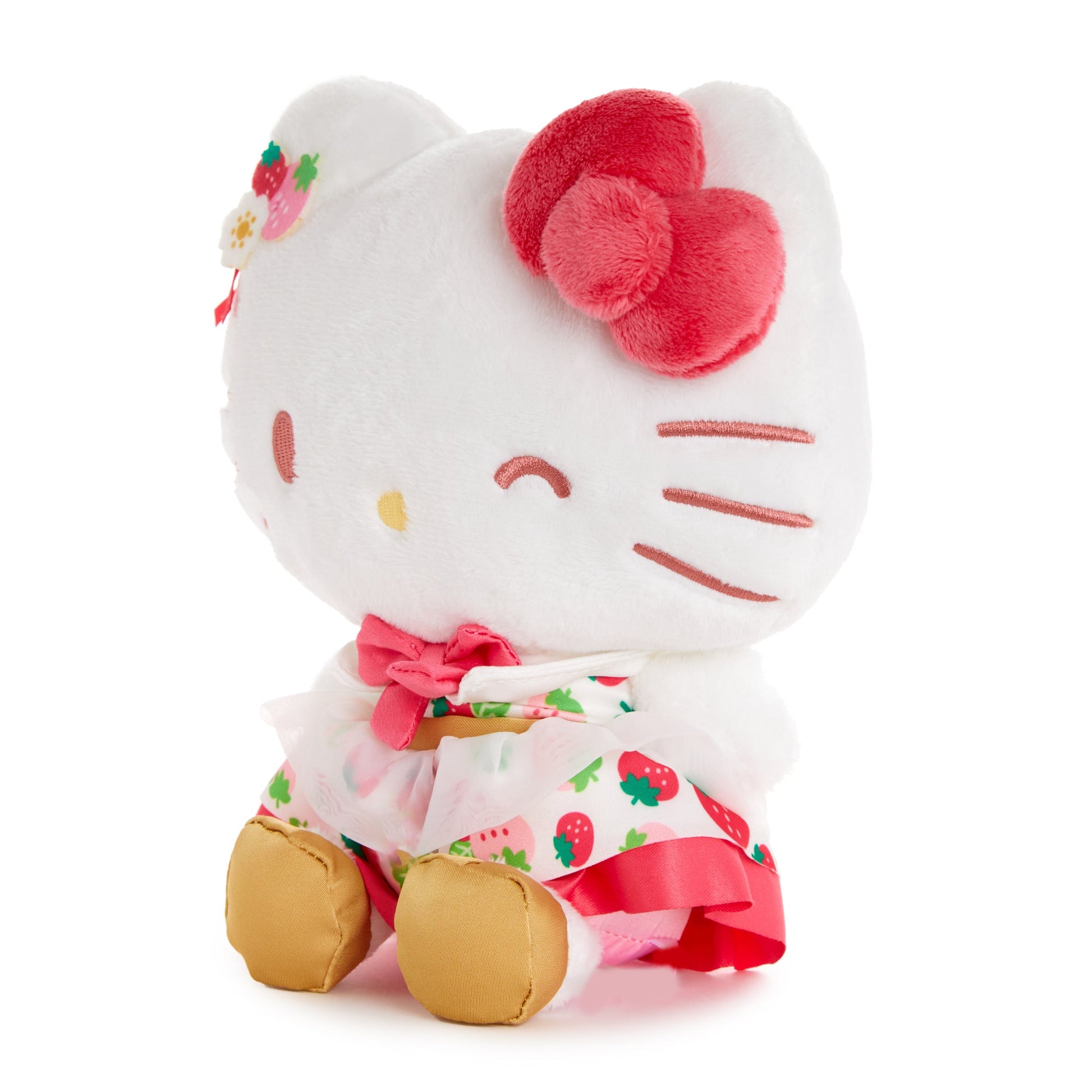 Hello Kitty 8" Plush (Strawberry News 50th Anniversary)