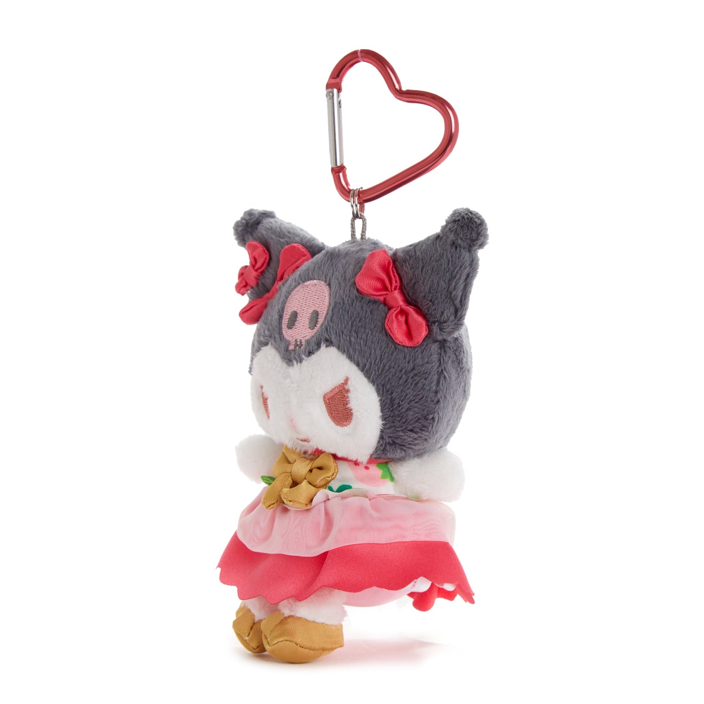 Kuromi Plush Mascot Keychain (Strawberry News 50th Anniversary)