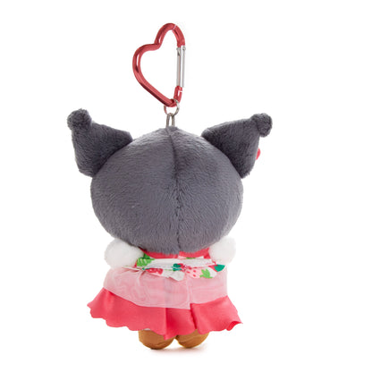 Kuromi Plush Mascot Keychain (Strawberry News 50th Anniversary)