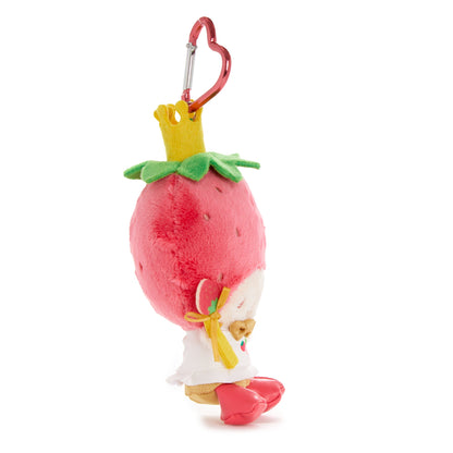 Strawberry King Plush Mascot Keychain (Strawberry News 50th Anniversary)