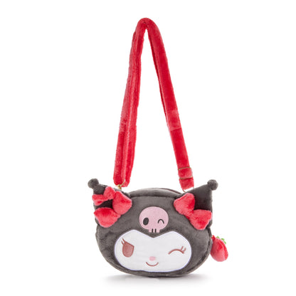 Kuromi Plush Crossbody Bag (Strawberry News 50th Anniversary)