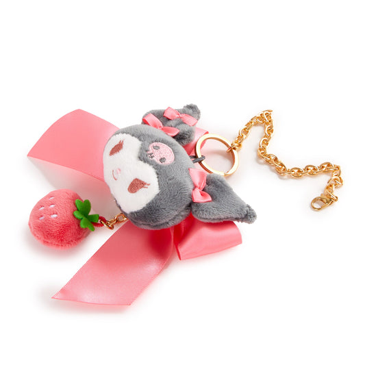 Kuromi Plush Bag Charm (Strawberry News 50th Anniversary)