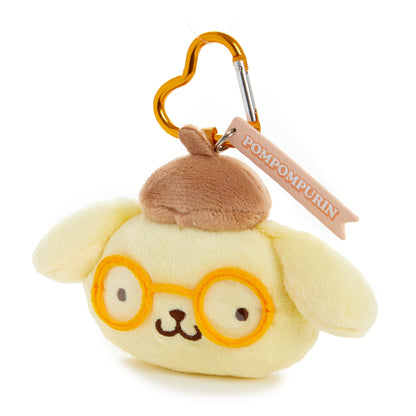 Pompompurin Plush Mascot Keychain (Glasses Series)