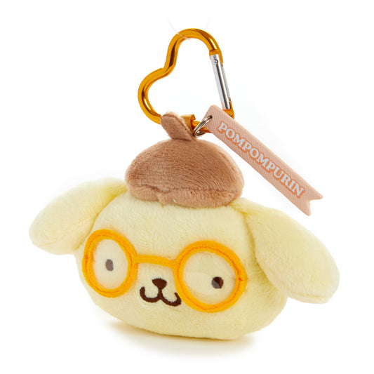 Pompompurin Plush Mascot Keychain (Glasses Series)