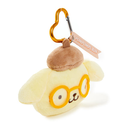Pompompurin Plush Mascot Keychain (Glasses Series)