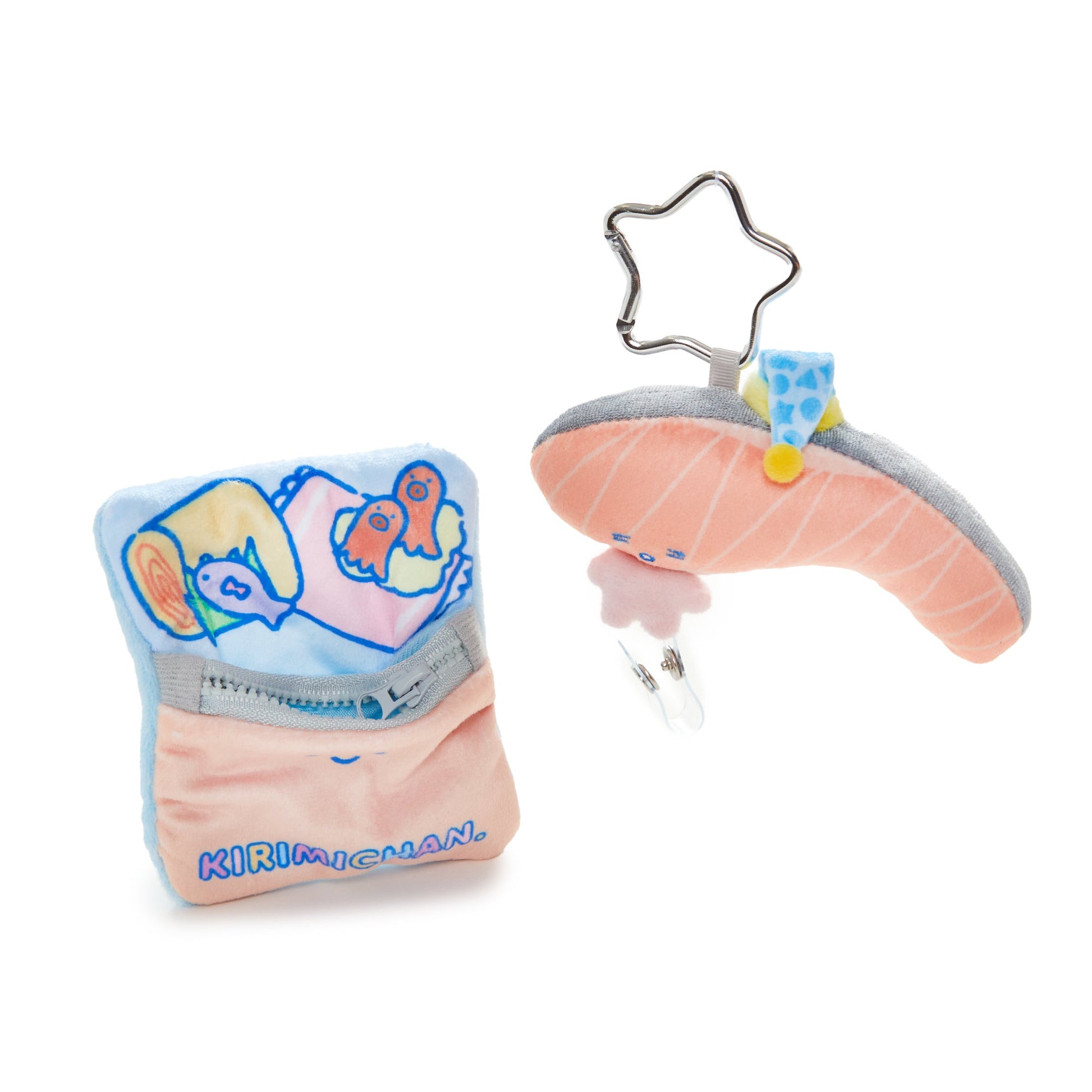 Kirimichan Card Case with Key Reel (Sleepover Series)