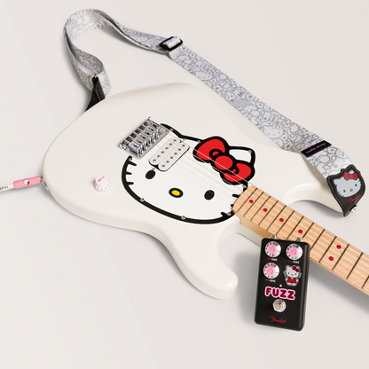 Hello Kitty x Fender White Stratocaster Guitar