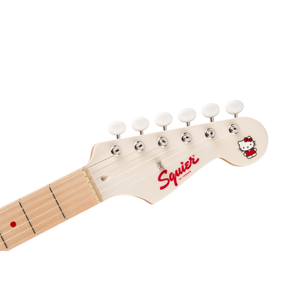Hello Kitty x Fender White Stratocaster Guitar
