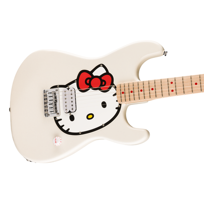 Hello Kitty x Fender White Stratocaster Guitar