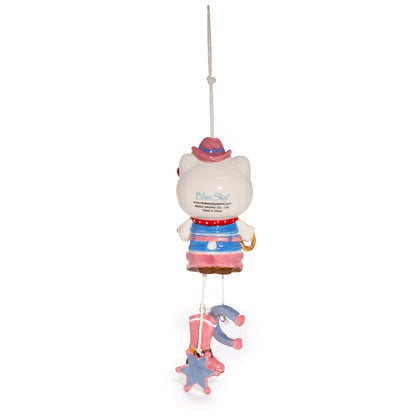Hello Kitty Cowgirl Ceramic Wind Chime