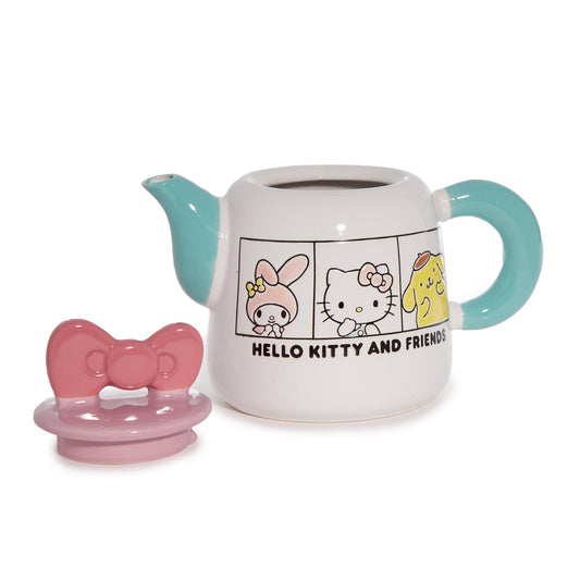 Hello Kitty and Friends Ceramic Grid Teapot