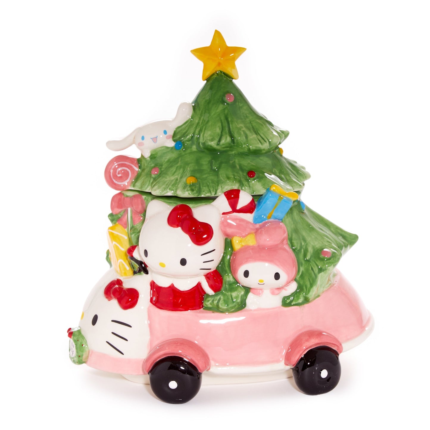 Hello Kitty and Friends Holiday Ceramic Joy Ride Cookie Jar