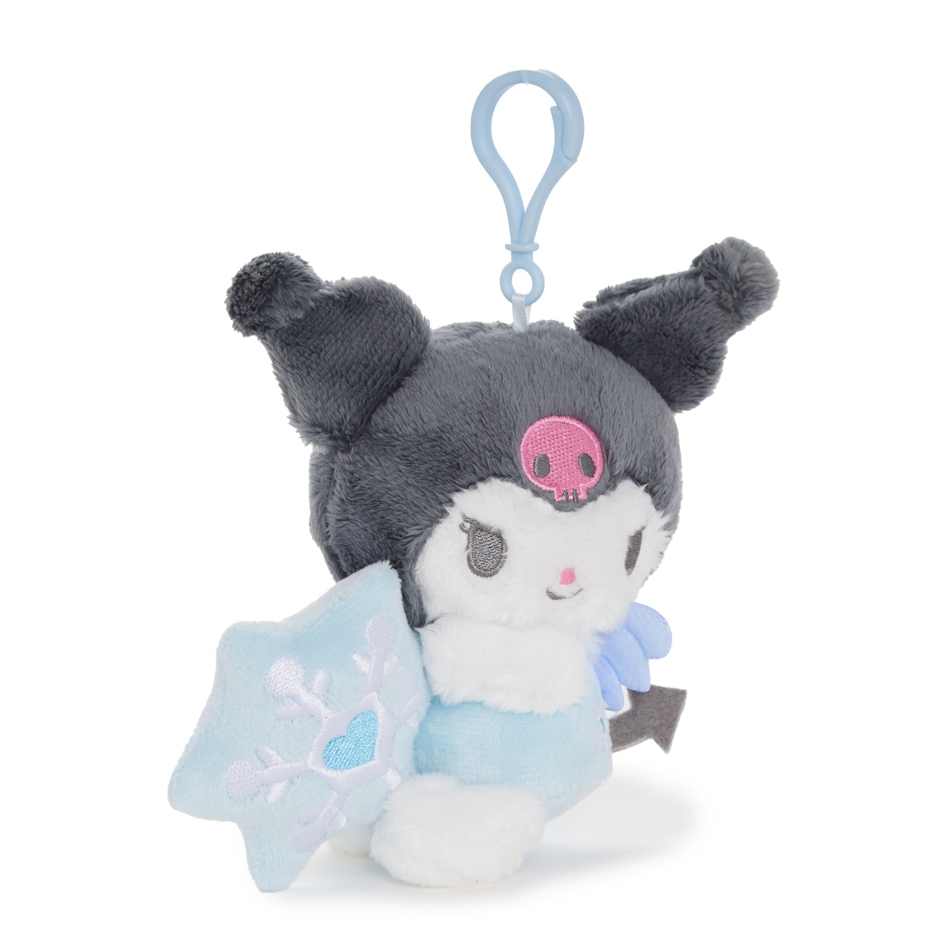 Kuromi Plush Mascot Clip (Snow Angel Series)