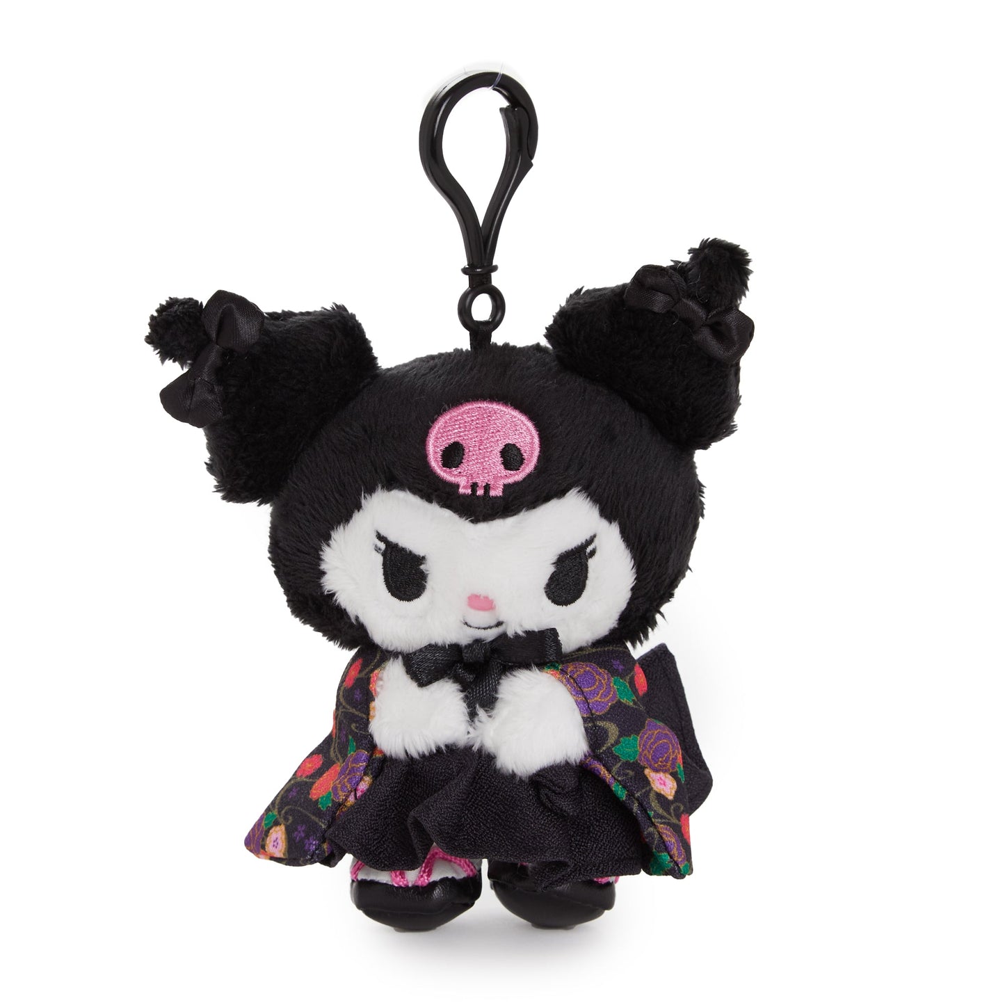 Kuromi Plush Mascot Clip (Hakama Series)
