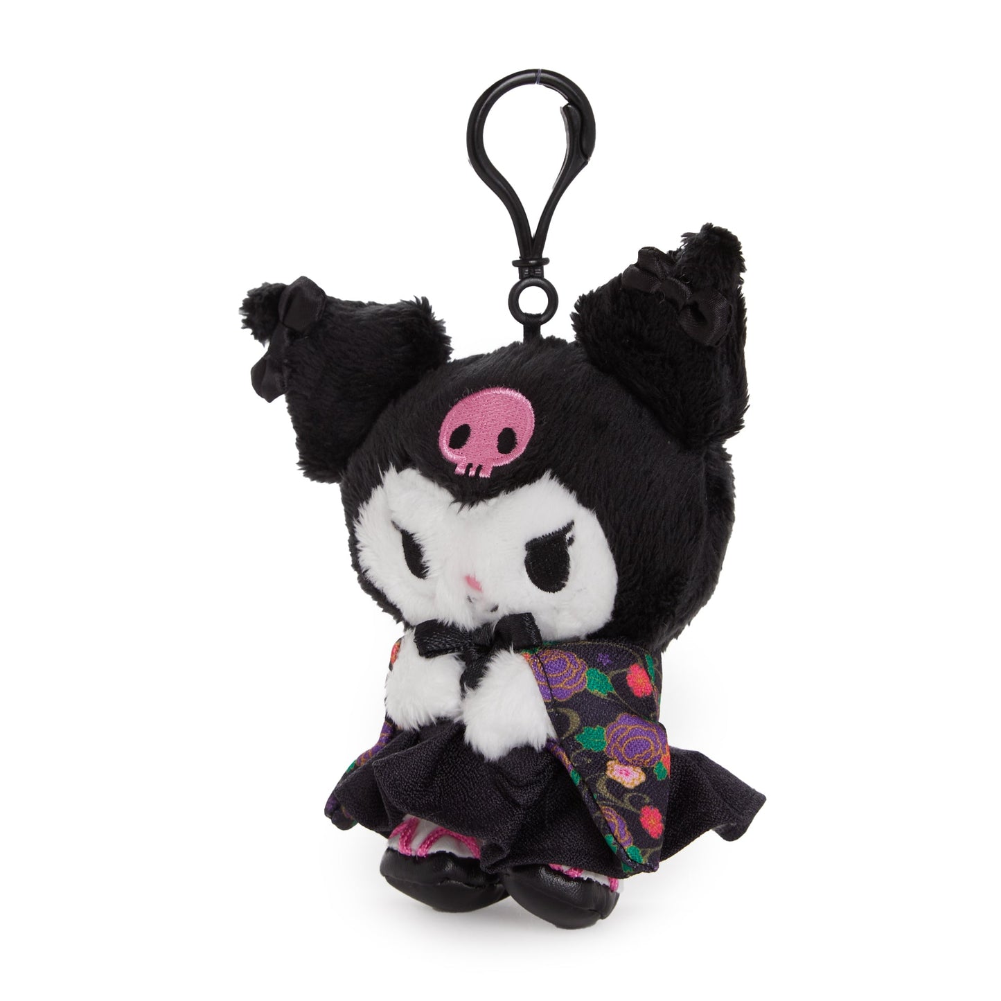 Kuromi Plush Mascot Clip (Hakama Series)