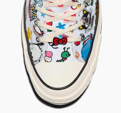 Converse x Hello Kitty and Friends Chuck 70 Hi-Top Stickers Sneaker (Adult - White)