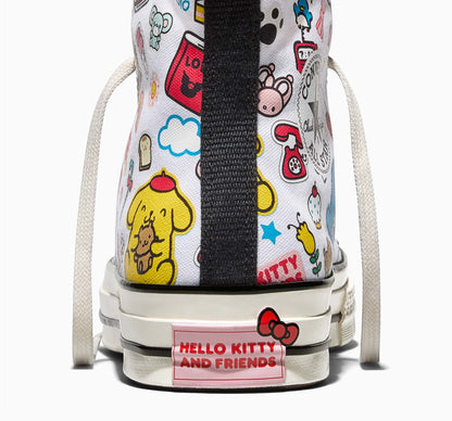 Converse x Hello Kitty and Friends Chuck 70 Hi-Top Stickers Sneaker (Adult - White)