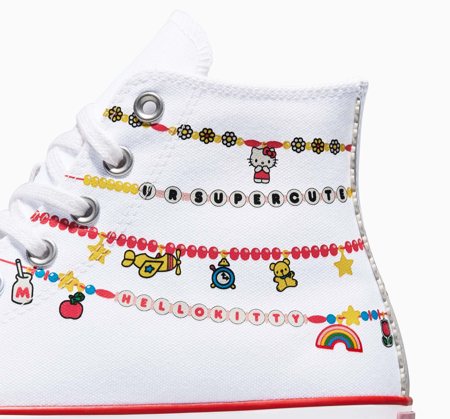 Converse x Hello Kitty Chuck Taylor All Star Charmed Hi-Top Sneaker (Adult - White)