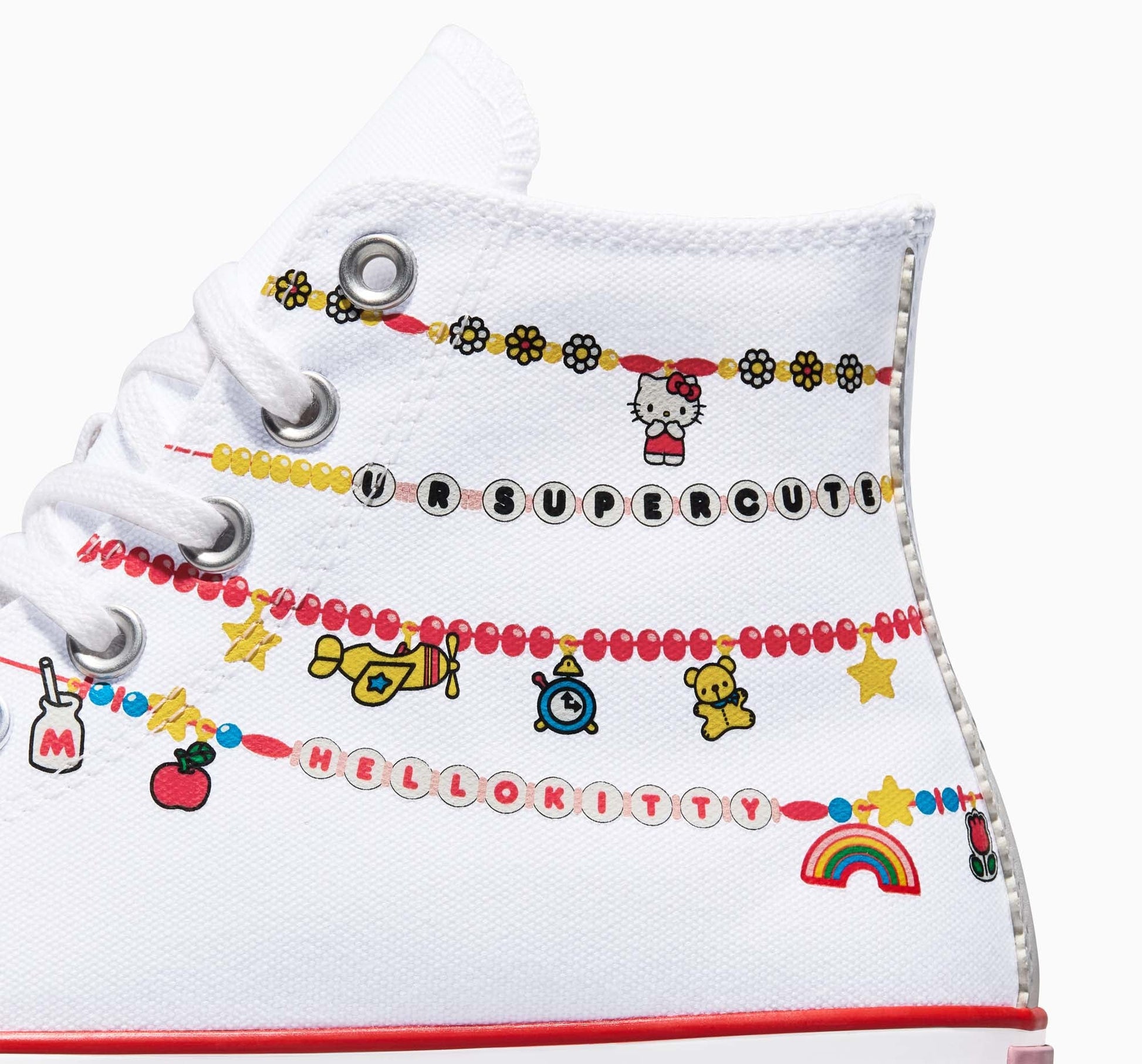 Converse x Hello Kitty Chuck Taylor All Star Charmed Hi-Top Sneaker (Adult - White)