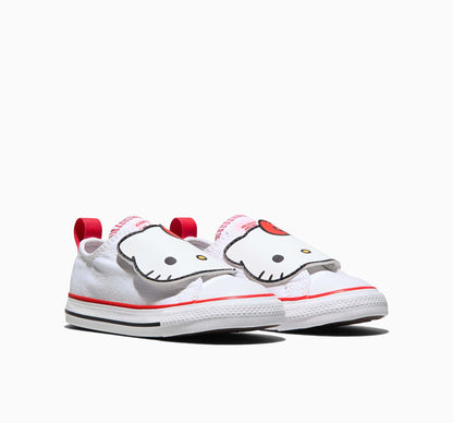 Converse x Hello Kitty Chuck Taylor All Star One Strap Easy-On Sneaker (Toddler - White)