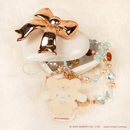 Cinnamoroll Latte Bear Beaded Charm Mobile Phone Wrist Strap