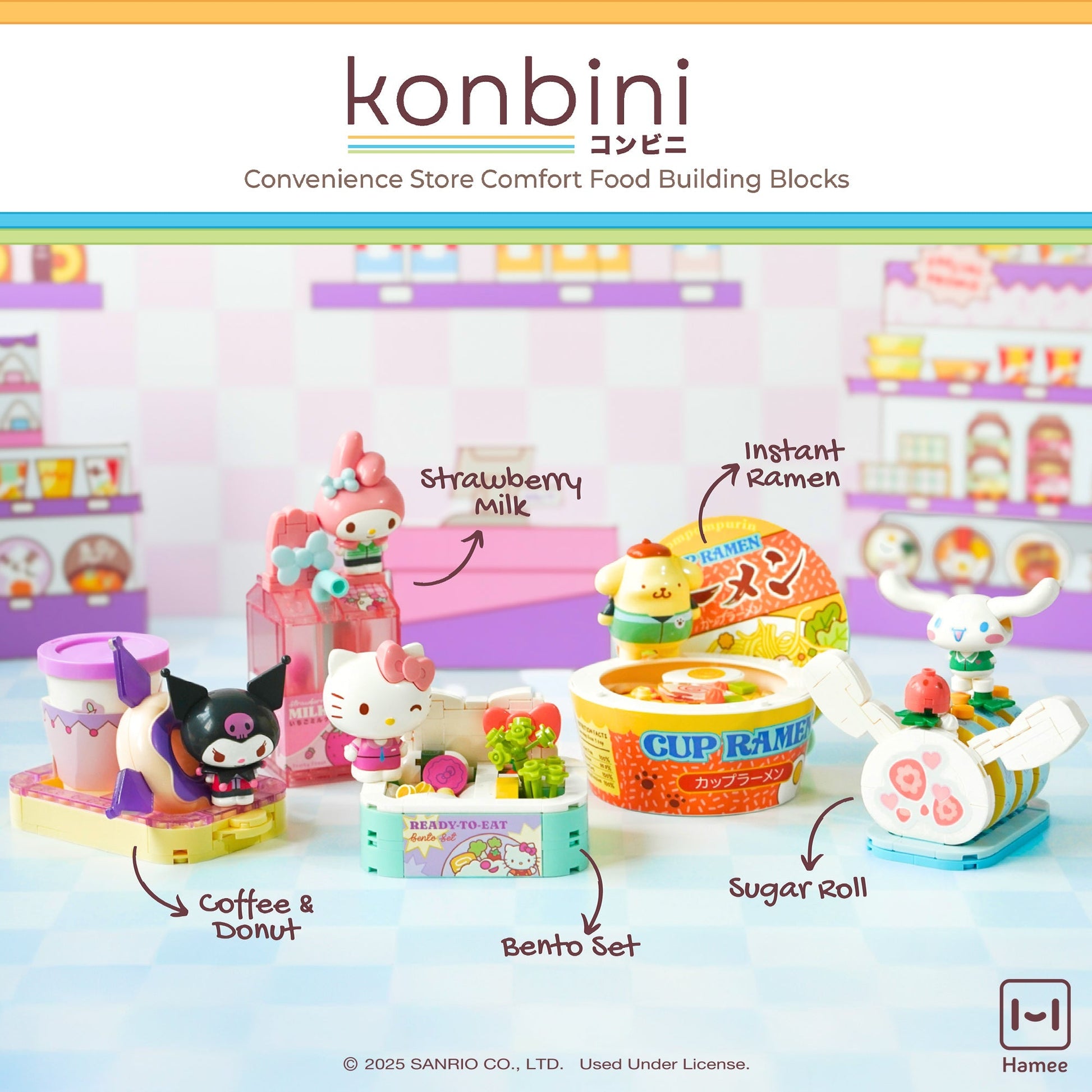 Cinnamoroll Konbini Building Blocks Set (Sugar Roll)