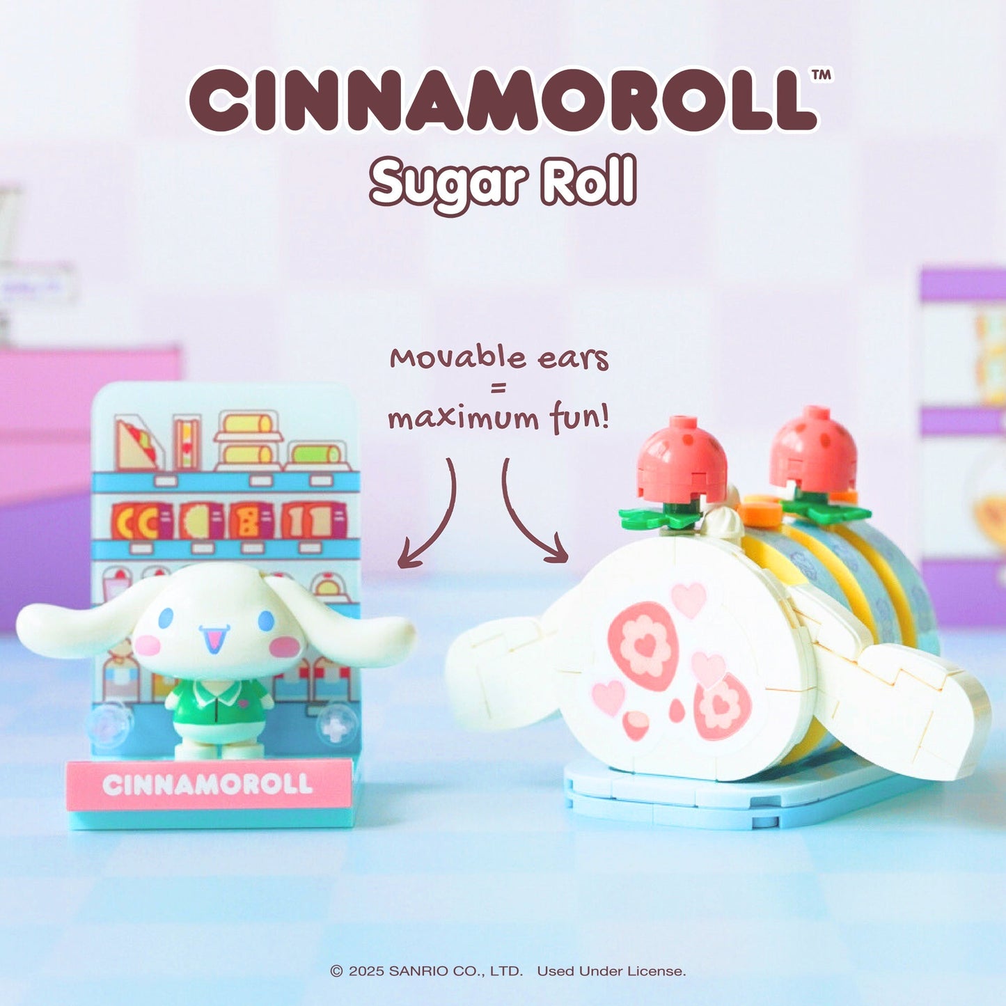 Cinnamoroll Konbini Building Blocks Set (Sugar Roll)