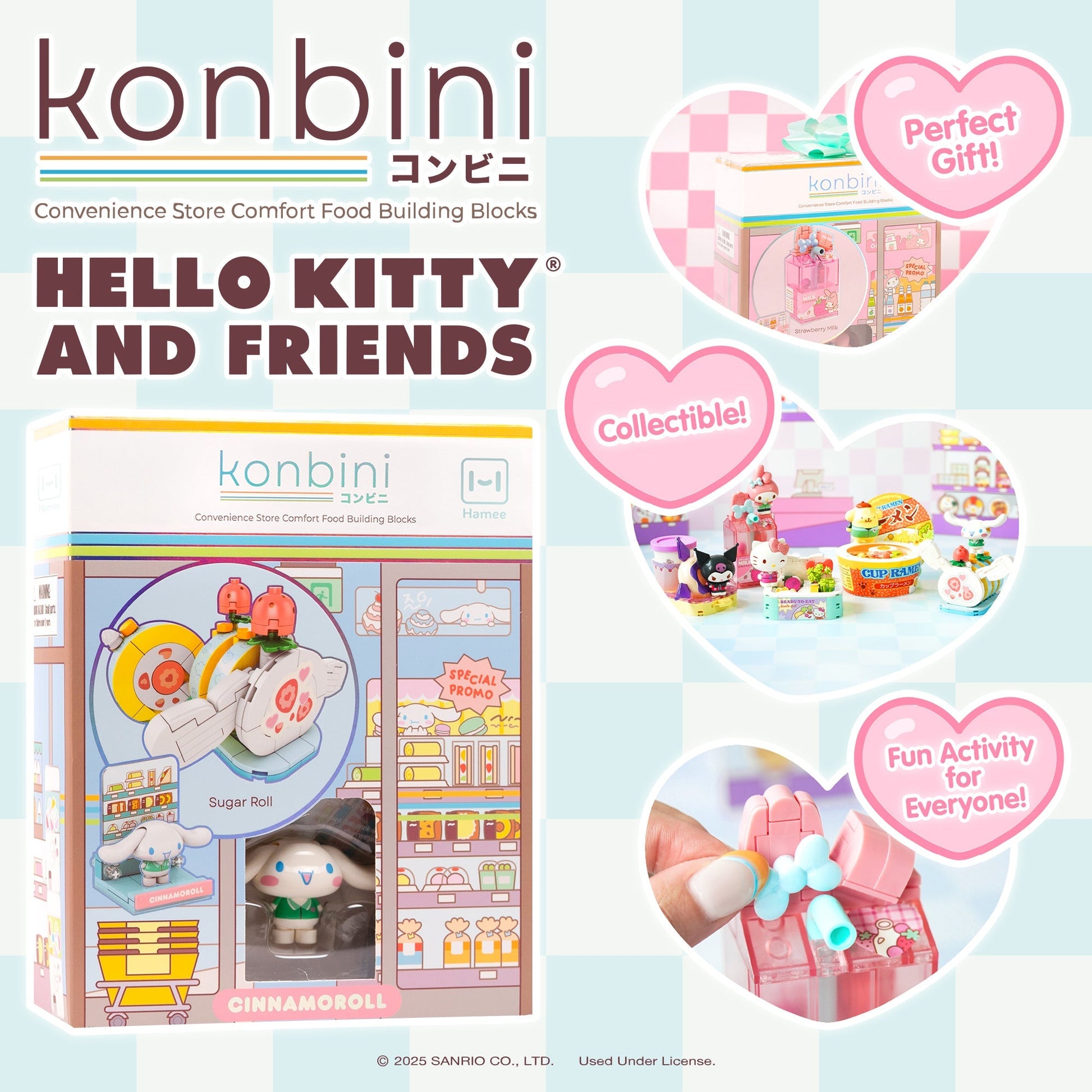 Cinnamoroll Konbini Building Blocks Set (Sugar Roll)
