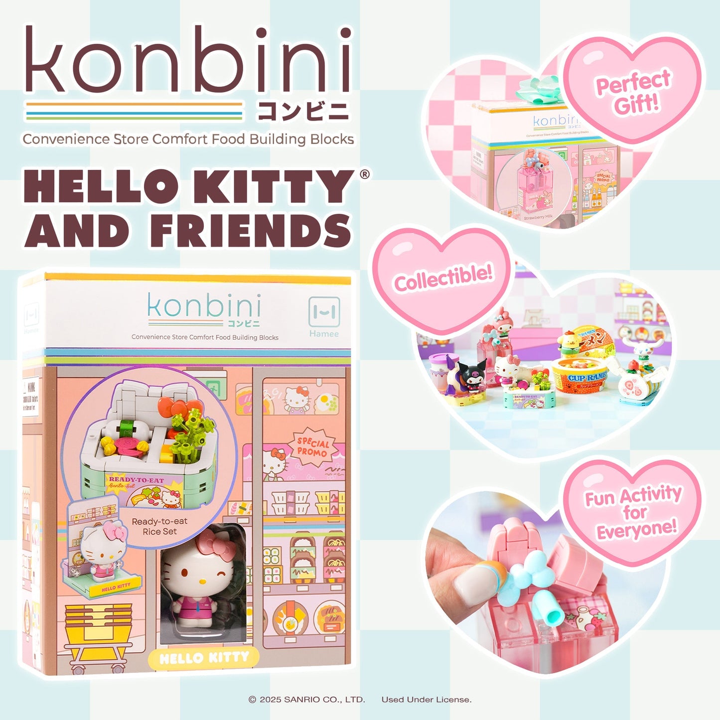 Hello Kitty Konbini Building Blocks Set (Ready-to-Eat Rice Set)